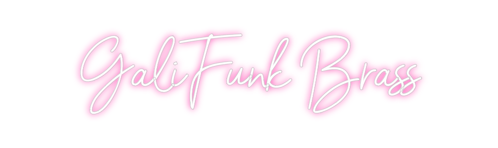 Neon personalizado: GaliFunk Brass