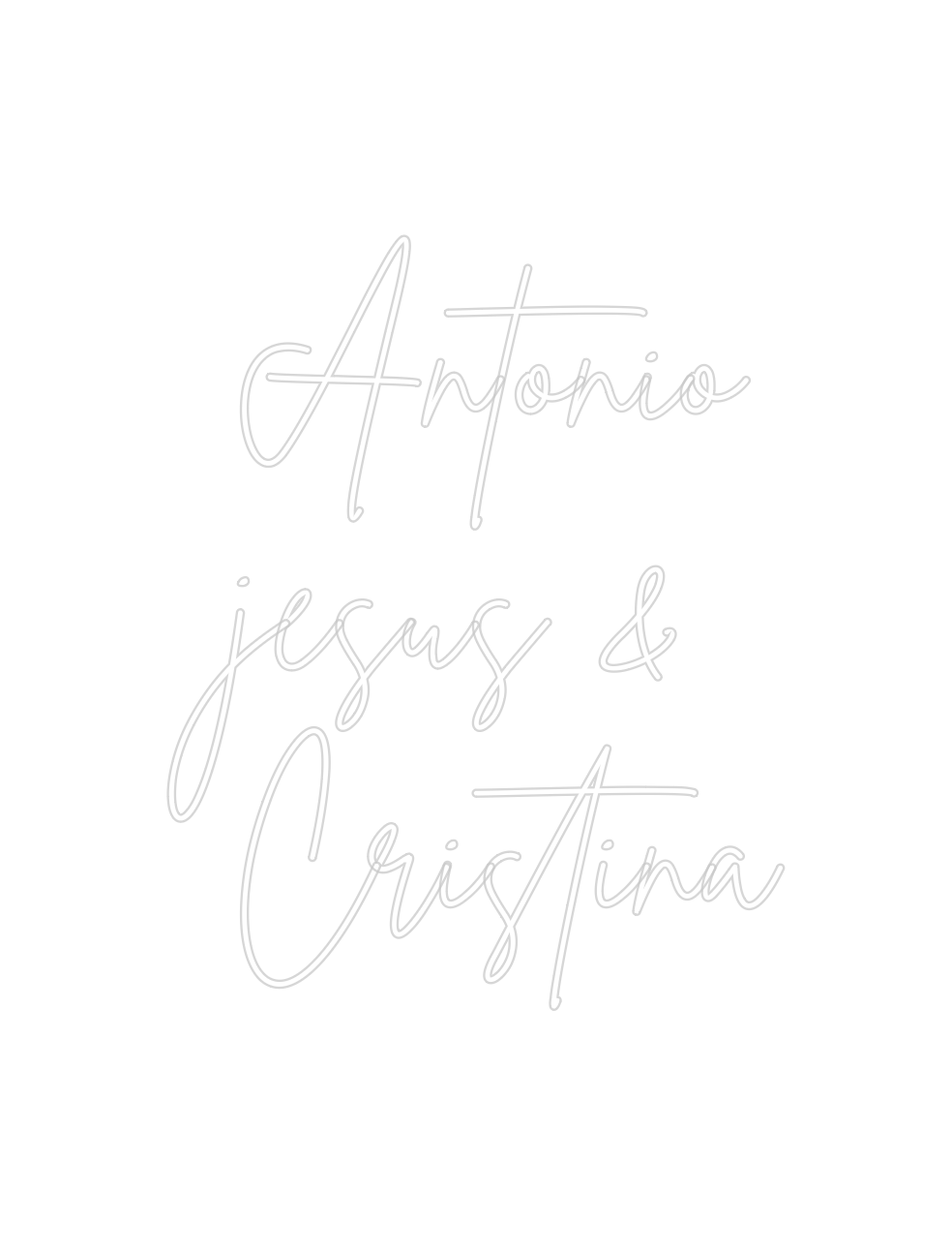 Neon personalizado: Antonio
jesus...