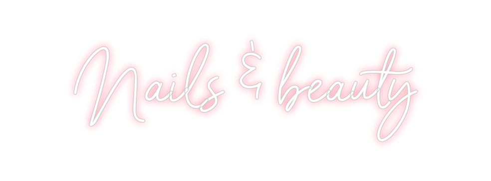 Neon personalizado: Nails & beauty