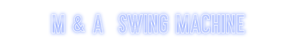 Neon personalizado: M & A SWING ...