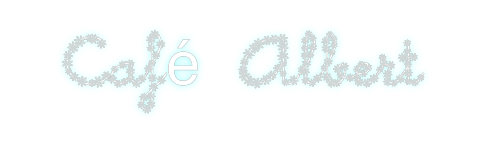 Neon personalizado: Café Albert