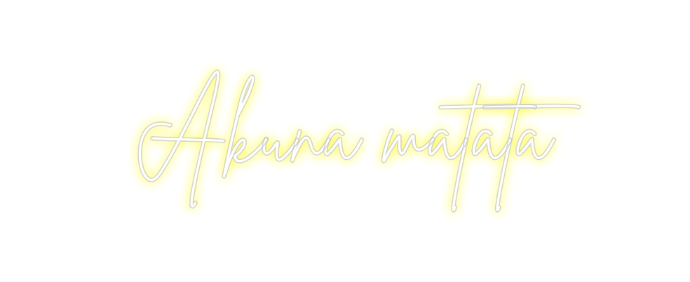 Neon personalizado: Akuna matata