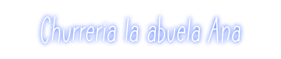 Neon personalizado: Churreria la ...