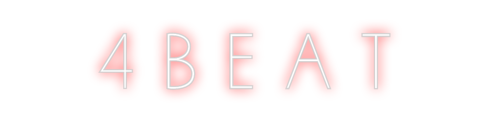 Neon personalizado: 4 B E A T