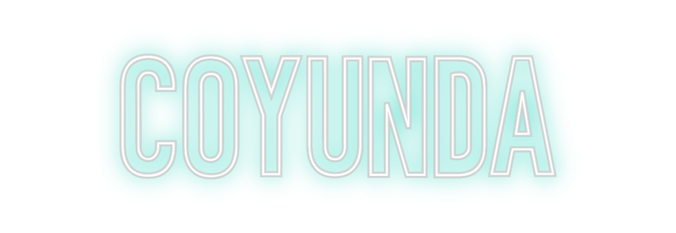 Neon personalizado: COYUNDA