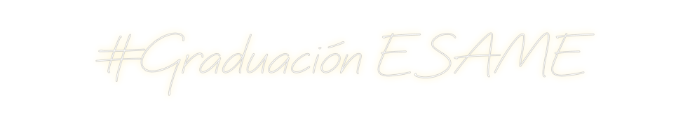 Neon personalizado: #Graduación E...