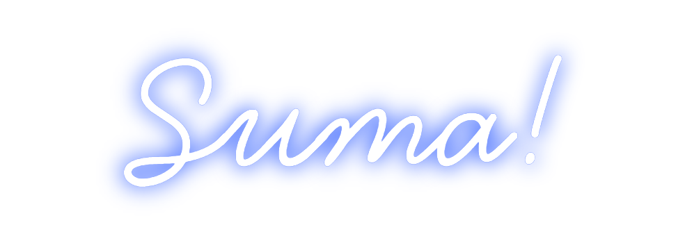 Neon personalizado: Suma!