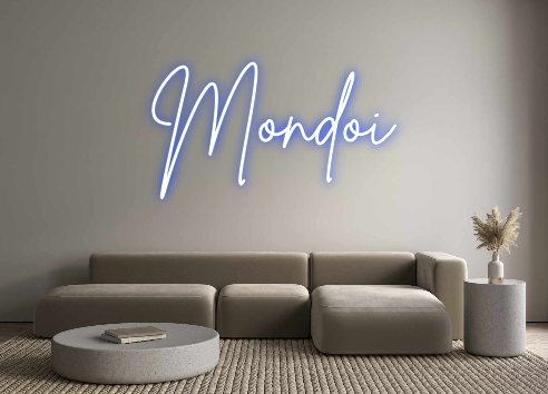 Neon personalizado: Mondoi