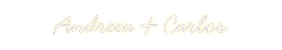 Neon personalizado: Andreea & Car...