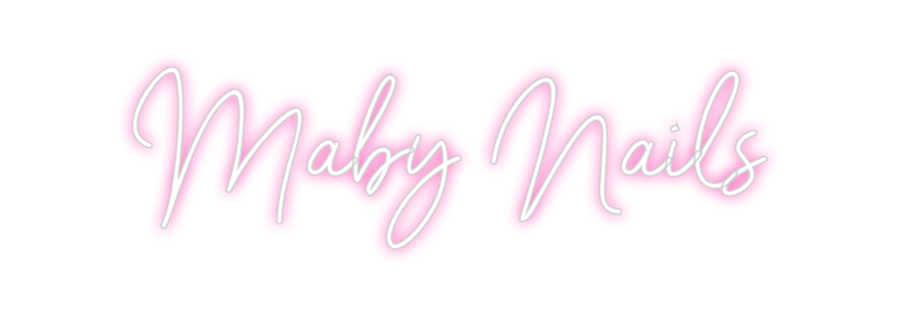 Neon personalizado: Maby Nails