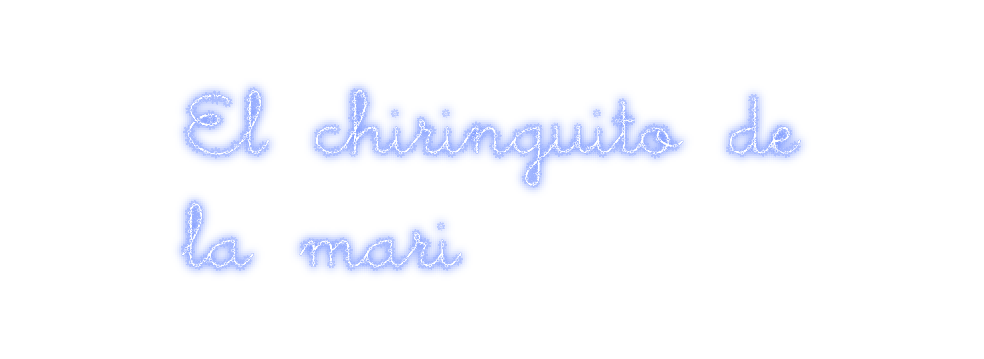 Neon personalizado: El chiringuit...