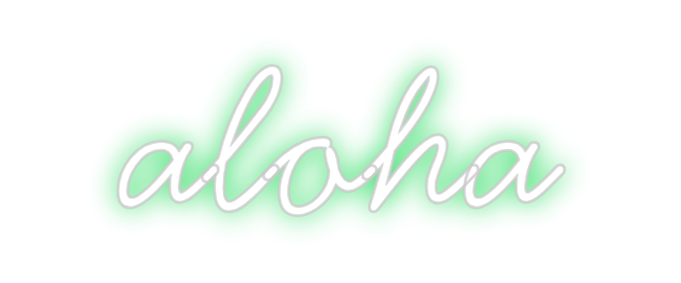 Neon personalizado: aloha