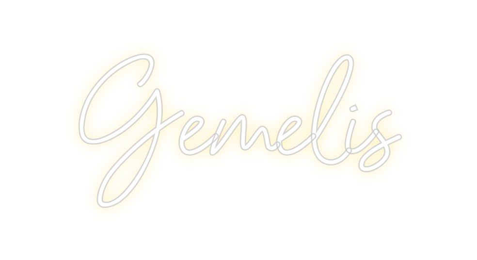 Neon personalizado: Gemelis