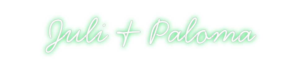 Neon personalizado: Juli & Paloma