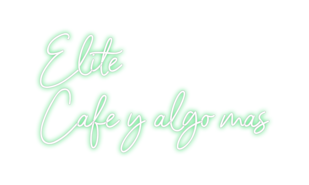 Neon personalizado: Elite
Cafe y ...