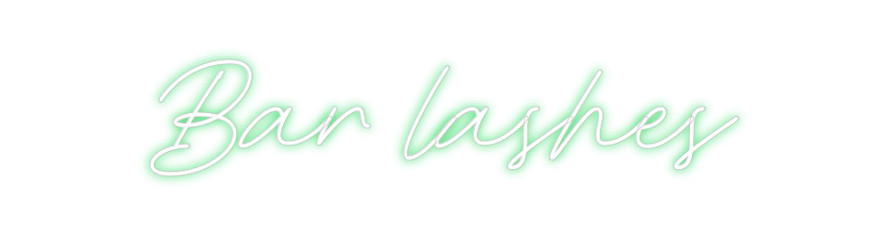 Neon personalizado: Bar lashes