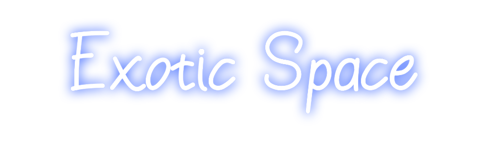 Neon personalizado: Exotic Space