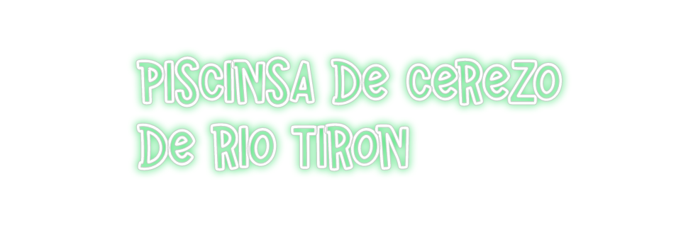 Neon personalizado: Piscinsa de c...