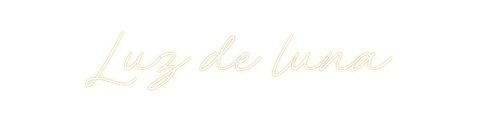 Neon personalizado: Luz de luna