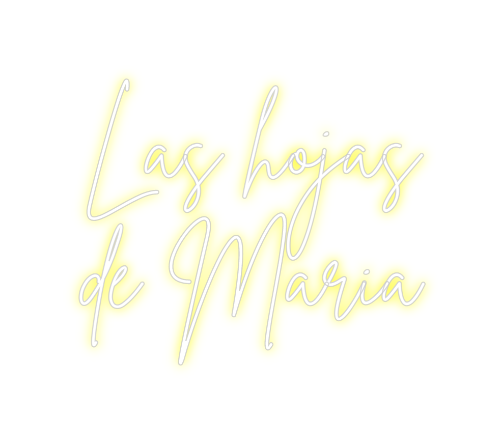 Neon personalizado: Las hojas
de ...