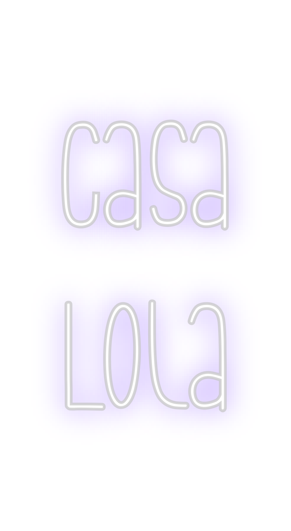Neon personalizado: Casa
Lola