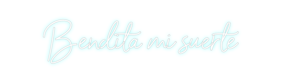 Neon personalizado: Bendita mi su...