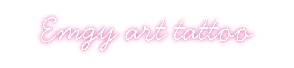 Neon personalizado: Emgy art tattoo