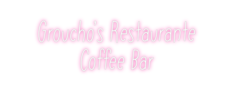 Neon personalizado: Groucho's Re...