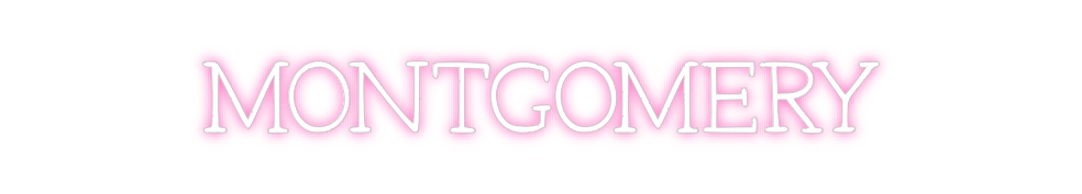 Neon personalizado: MONTGOMERY