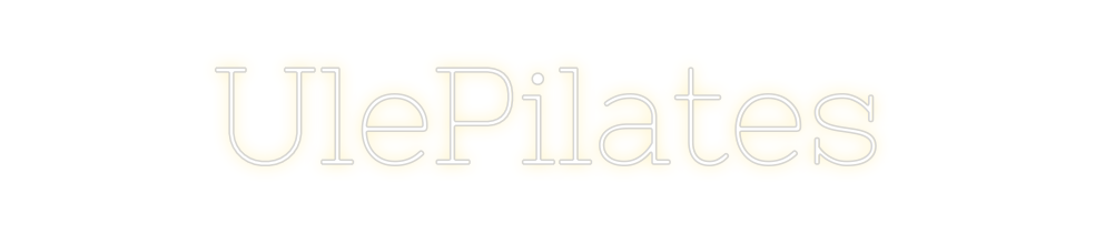 Neon personalizado: UlePilates
