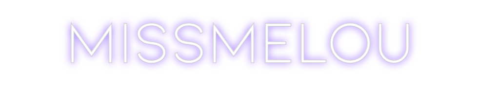 Neon personalizado: MISSMELOU