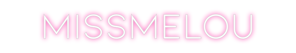 Neon personalizado: MISSMELOU