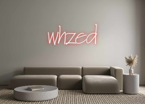 Neon personalizado: whzed