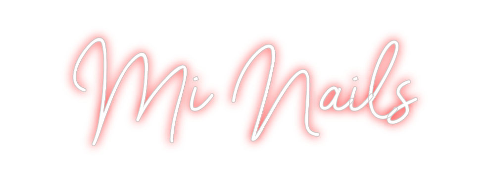 Neon personalizado: Mi Nails