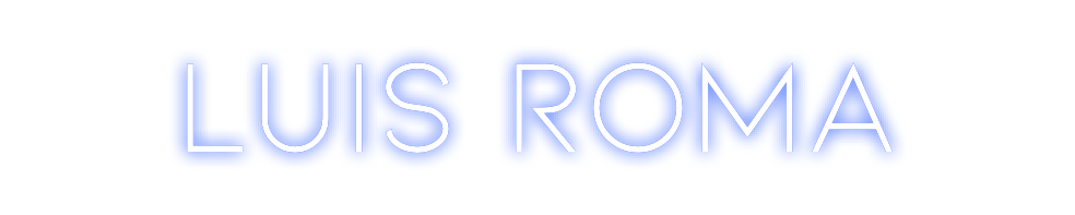 Neon personalizado: LUIS ROMA