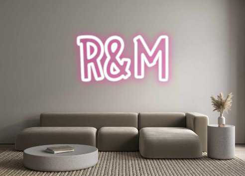 Neon personalizado: R&M