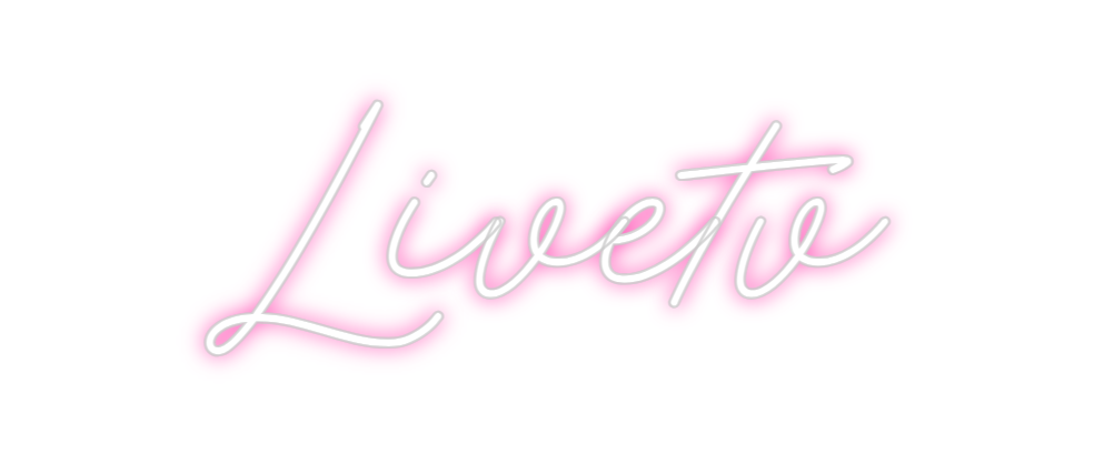 Neon personalizado: Livetv