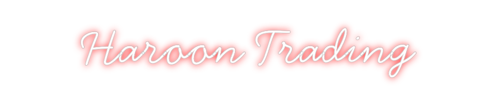 Neon personalizado: Haroon Trading