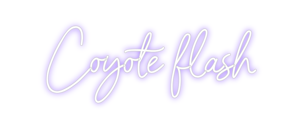 Neon personalizado: Coyote flash