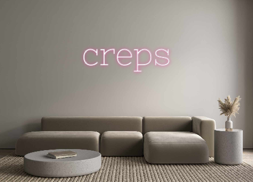 Neon personalizado: creps