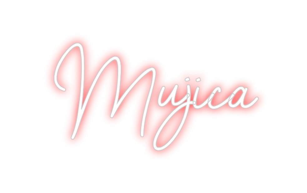Neon personalizado: Mujica