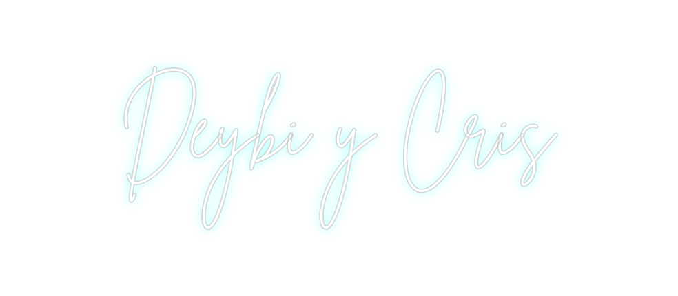 Neon personalizado: Deybi y Cris