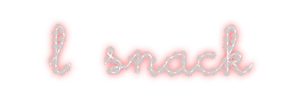 Neon personalizado: l snack