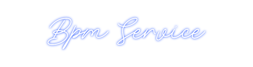 Neon personalizado: Bpm Service