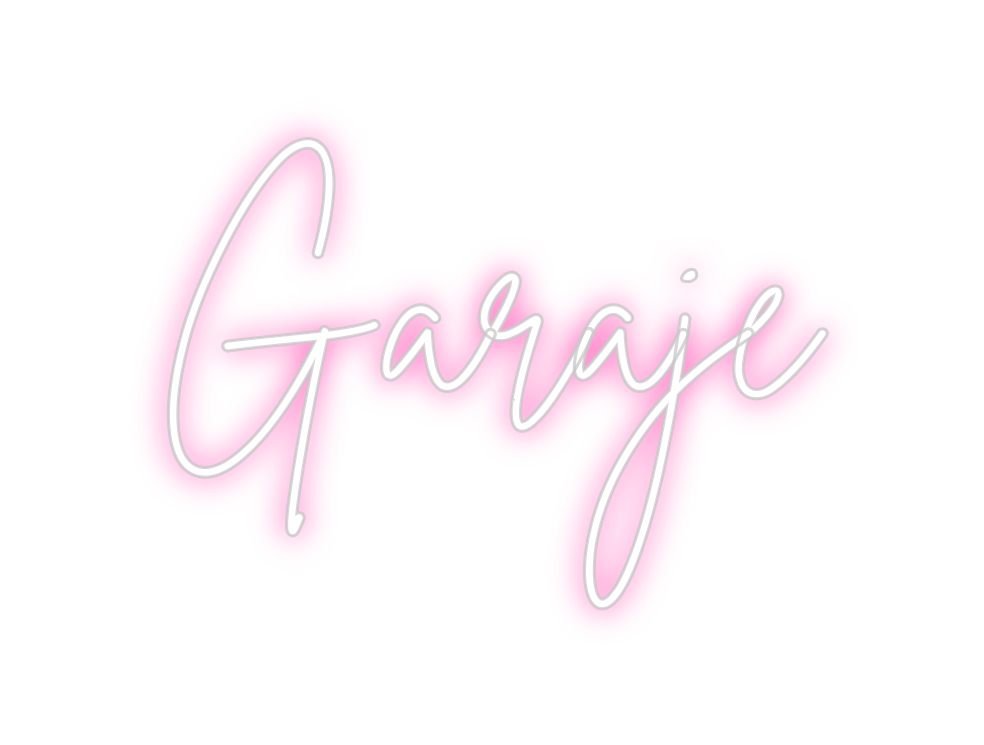 Neon personalizado: Garaje