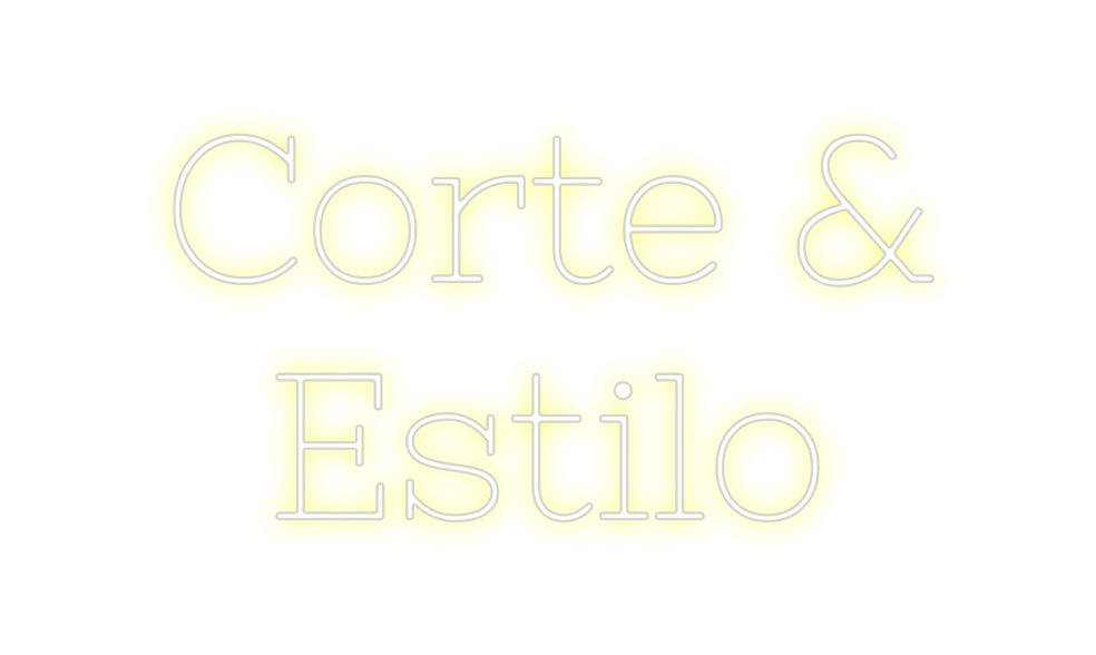 Neon personalizado: Corte &
Estilo