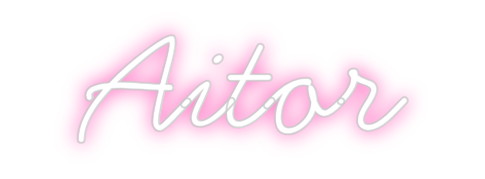 Neon personalizado: Aitor
