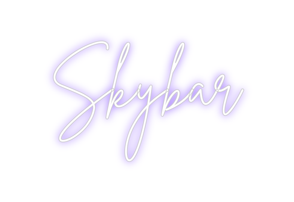 Neon personalizado: Skybar
