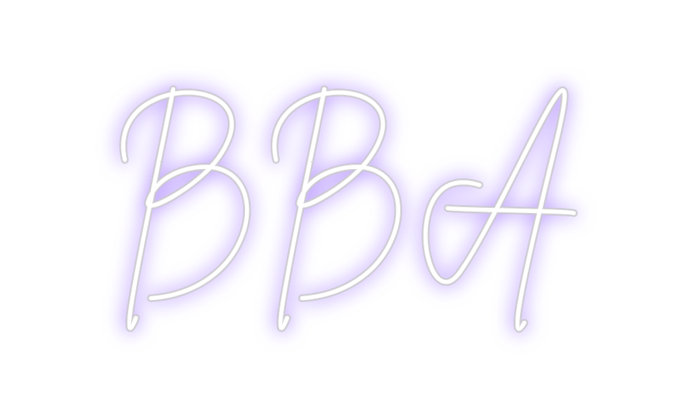 Neon personalizado: BBA