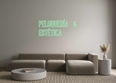Neon personalizado: PElUQUERÍA &...